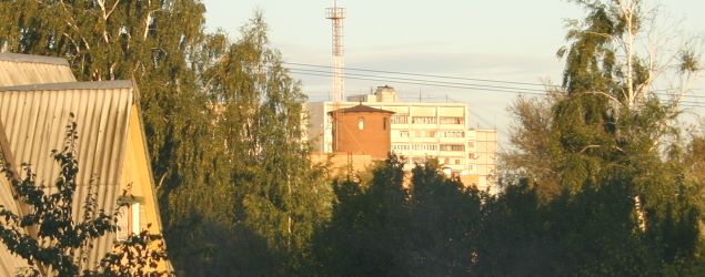 Вид на ВЗУ №14 из д. Ивановское